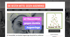 Desktop Screenshot of dunkle-augenringe.com