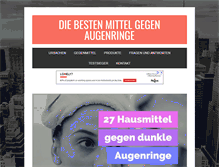 Tablet Screenshot of dunkle-augenringe.com